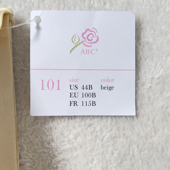 ABC 101 American Breast Care Mastectomy Bra Womens Sz 44B Beige Wireless NWT - Picture 9 of 10